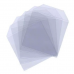 100 Clear Plastic CD DVD Blu-ray Covers Sleeves Case Wallet Envelopes 80 Micron